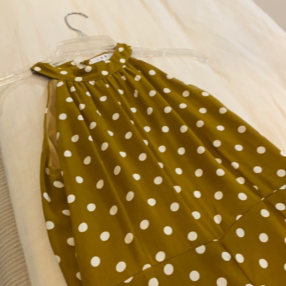 Olive dotted jumpsuit